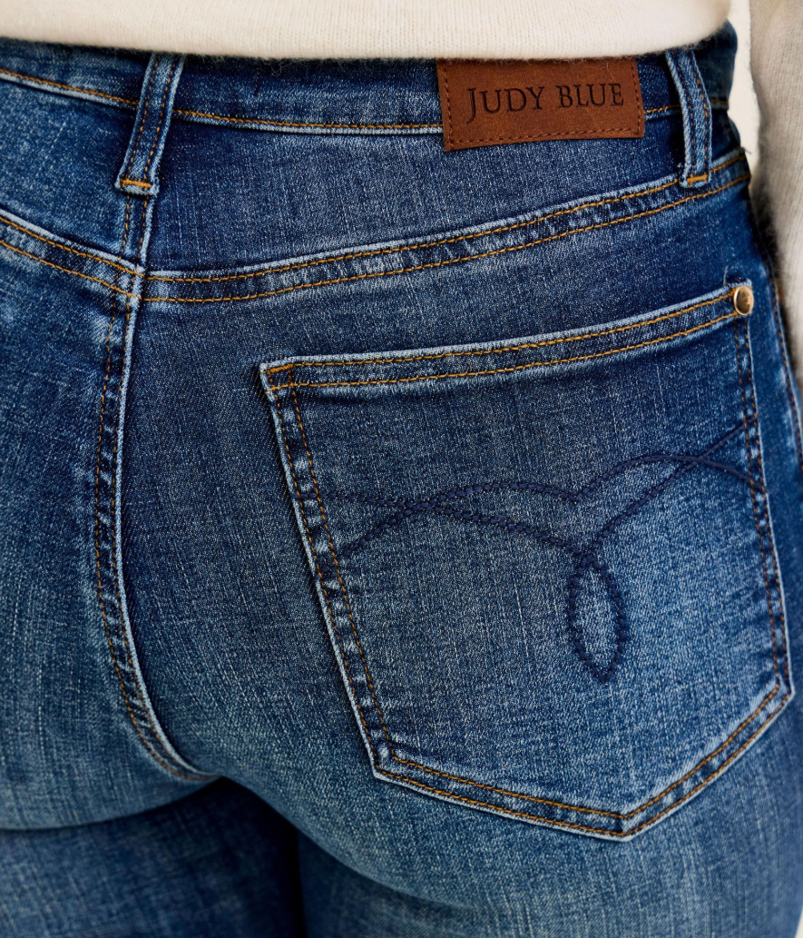 JB Fall Dark Wash Buckle Detail Bootcut Daisy Denim