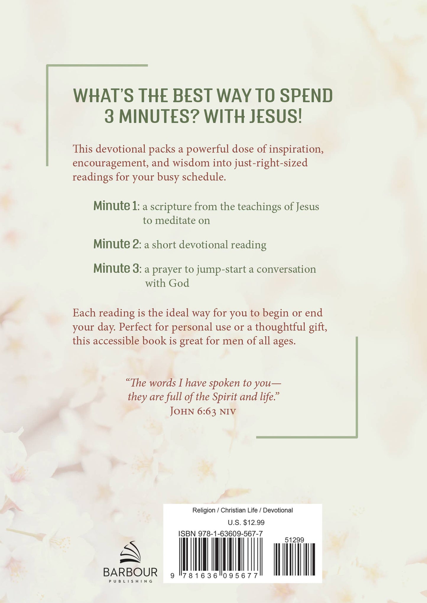 3 Minutes with Jesus: 180 Devotions for Women
