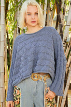 Load image into Gallery viewer, Lila Semi Cropped Knitted Solid Sweater
