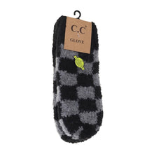 Load image into Gallery viewer, Boucle Checkered Pattern Mittens
