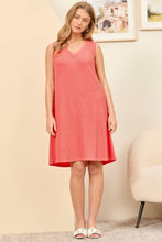 Load image into Gallery viewer, Sherie Ribbed V-Neckline Dress
