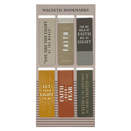 Magnetic Bookmark Set Faith over Fear