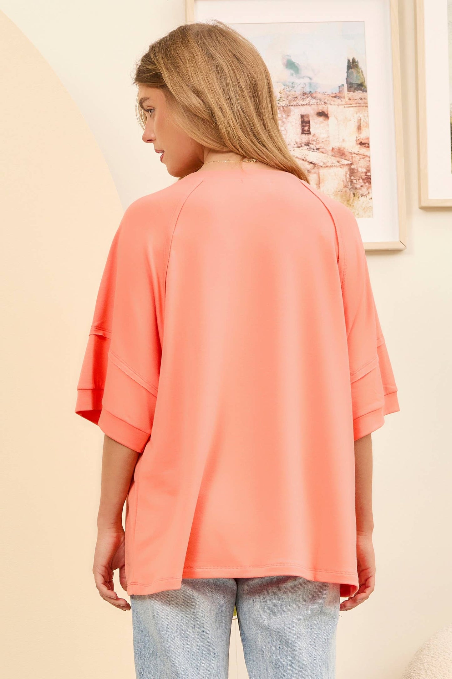 Karilyn Oversized Relaxed Fit Terry Top