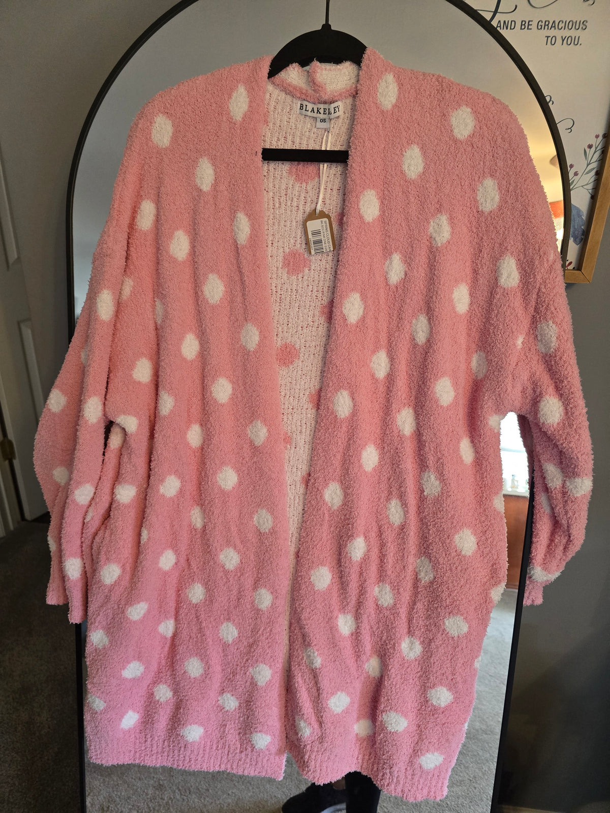 Pretty in Pink Polka Dot Cloud Cardigan