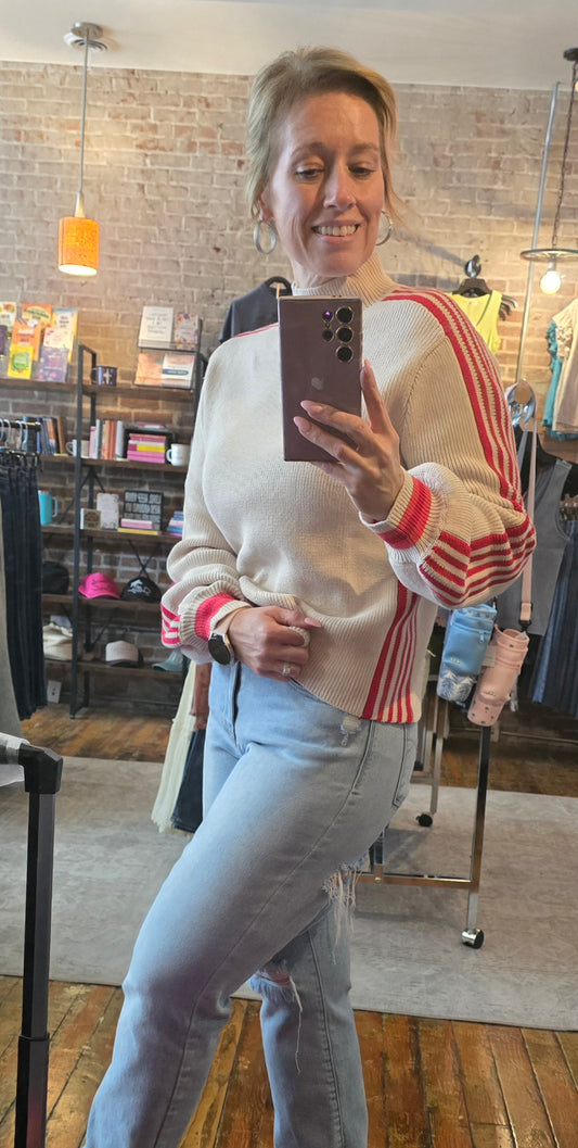 Game Day Stripes Sweater