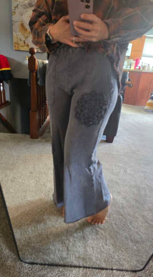 Midnight Lace Mineral Wash Pants