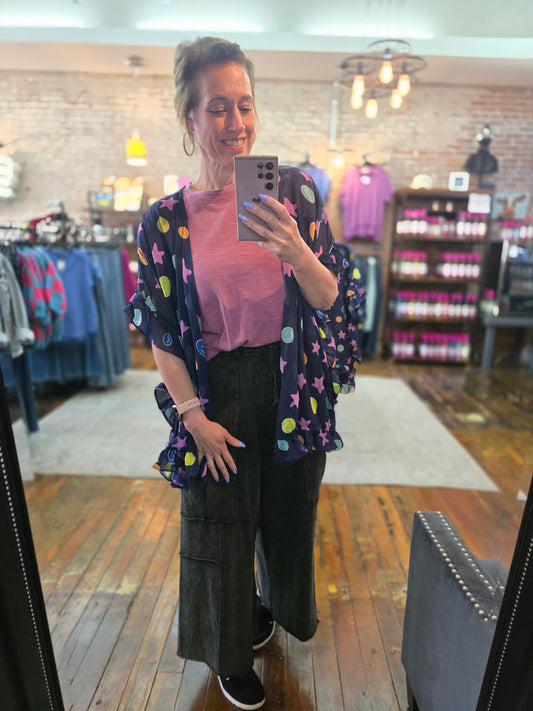 Happy Ruffled Kimono