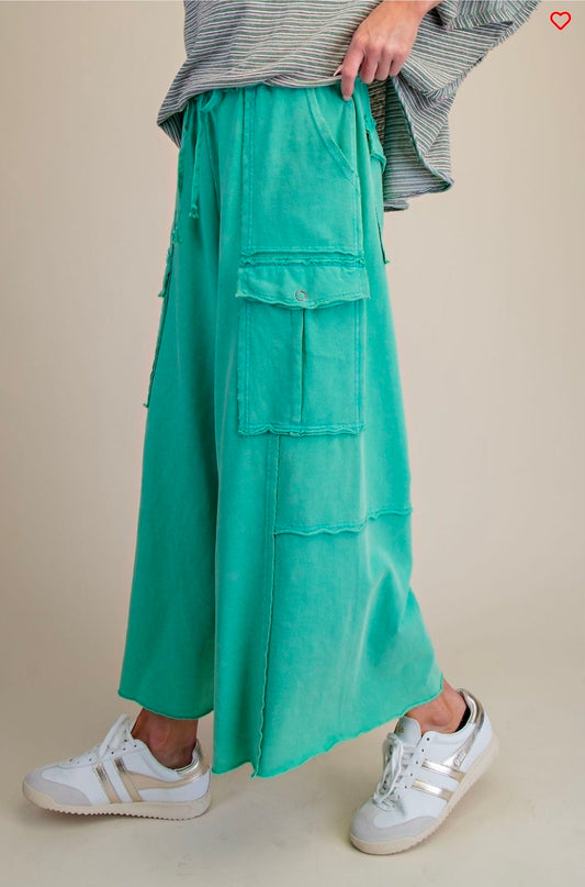 Kacie Wide Leg Cargo Style Pants