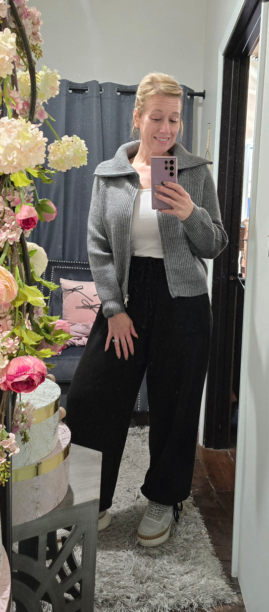Gray Luxe Cardigan