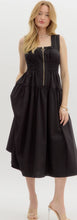 Load image into Gallery viewer, Kourtney Ruched Band Zippered Dress
