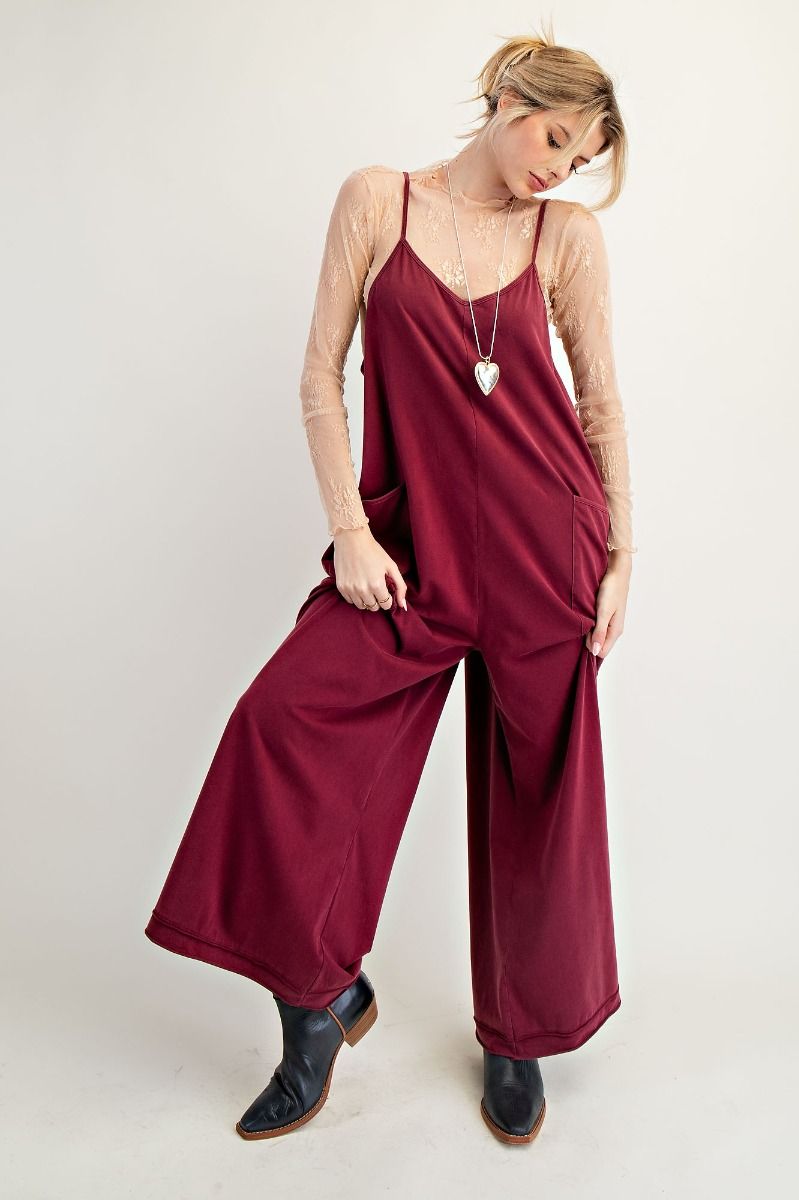 Burg Wide Leg Jumpsuit