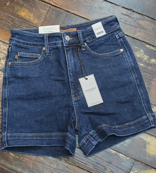 JB Kyla Dark Wash Denim Shorts