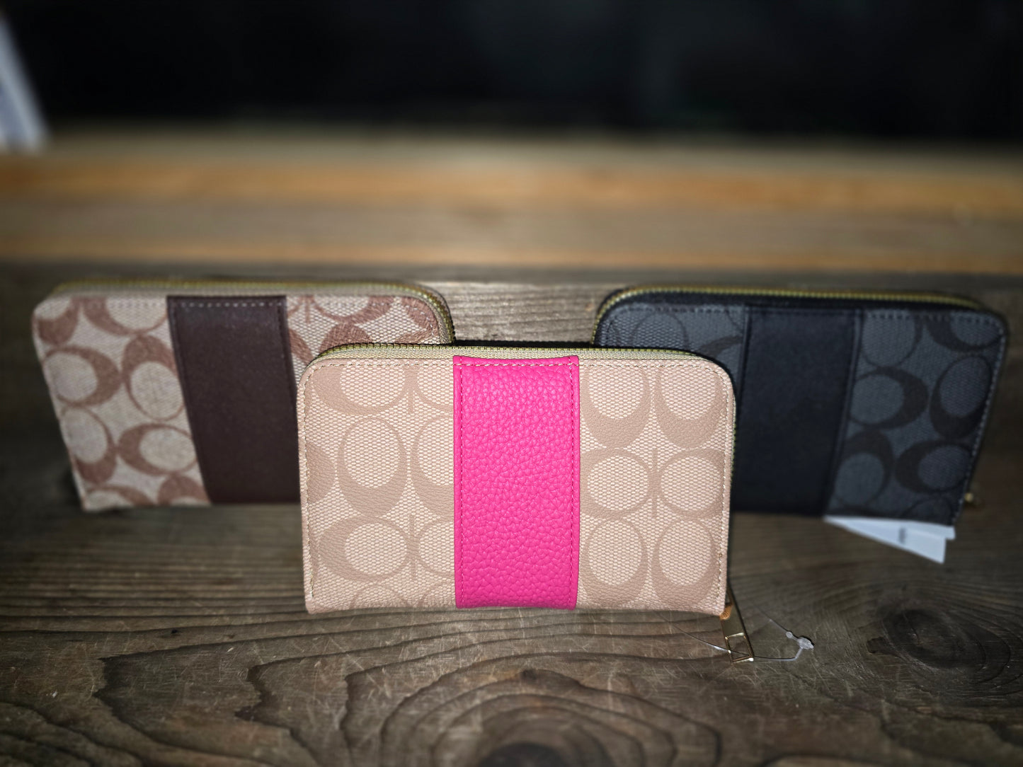 Striped Designer Wallet