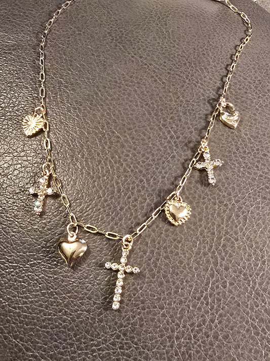 Goldie Locks Charm Necklace