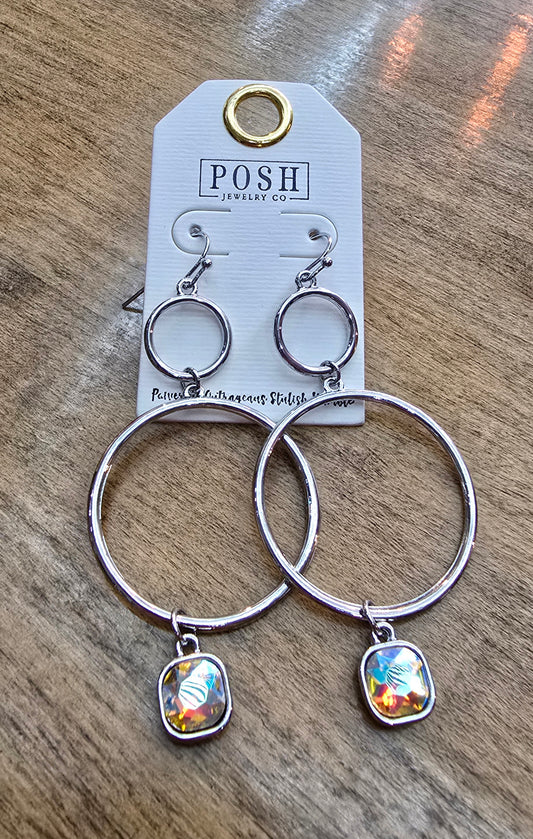 Posh Cosmic Glow Hoops