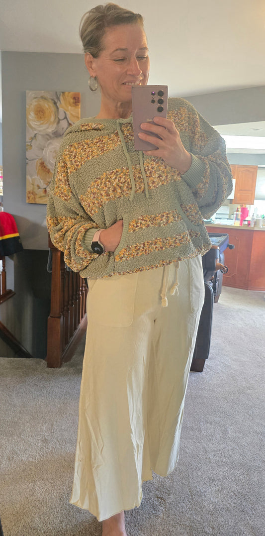 Creamy Easy Breezy Wide Leg Pants