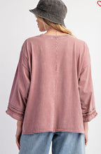Load image into Gallery viewer, Peace Patch Washed Jersey Top
