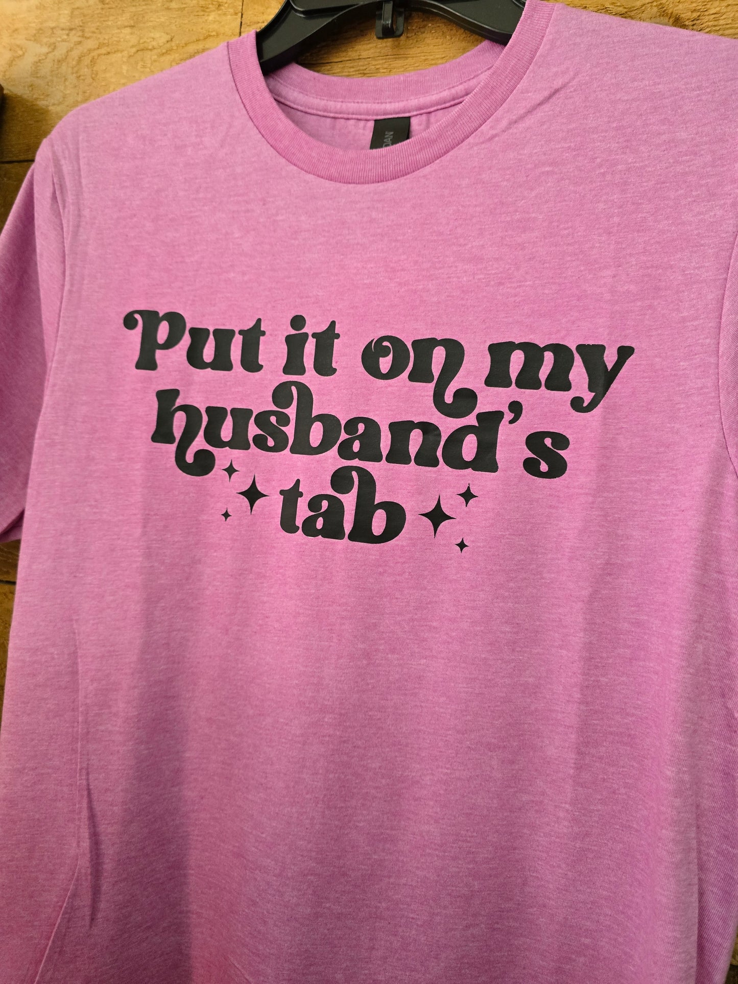 Put It on my Husband’s Tab Graphic Tee