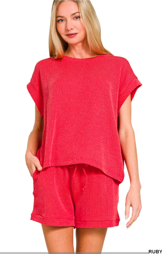 Cap Sleeve Comfort Short Set