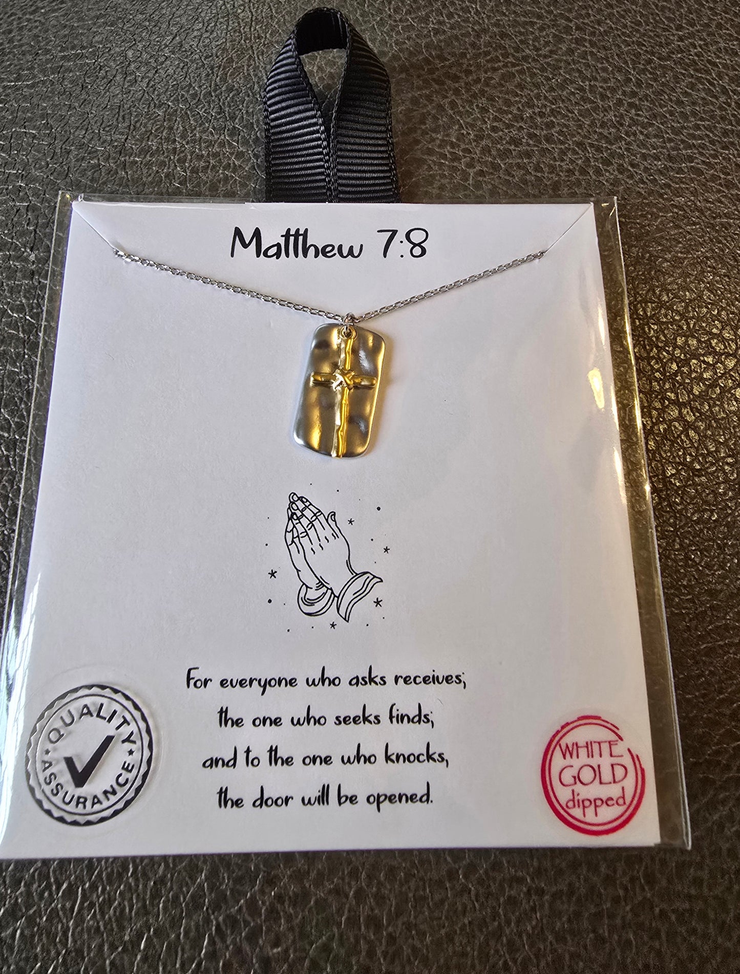 Matthew 7:8 Necklace
