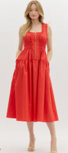 Load image into Gallery viewer, Kourtney Ruched Band Zippered Dress
