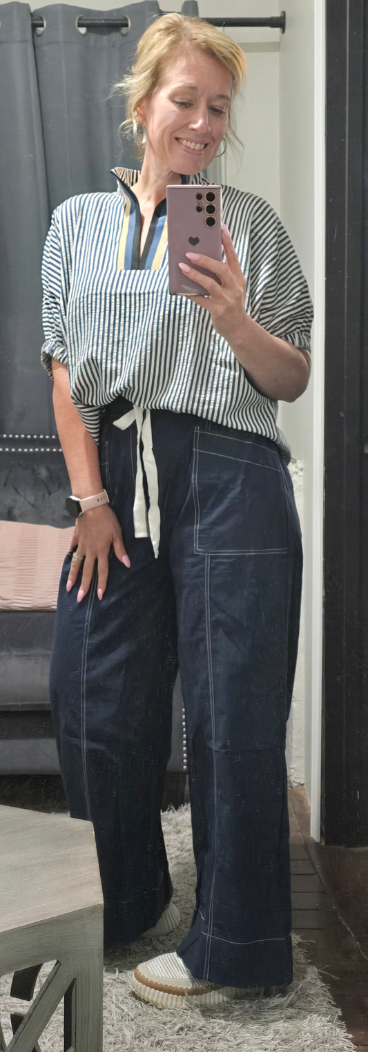 Coastal Stroll Wide-Leg Pants