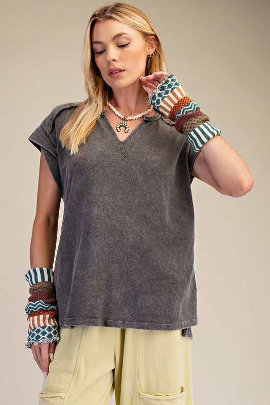 Ash Cap Sleeve Top