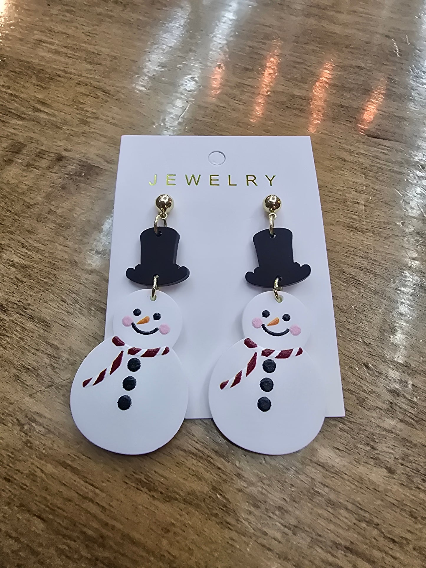 Snowmen Dangle Earrings