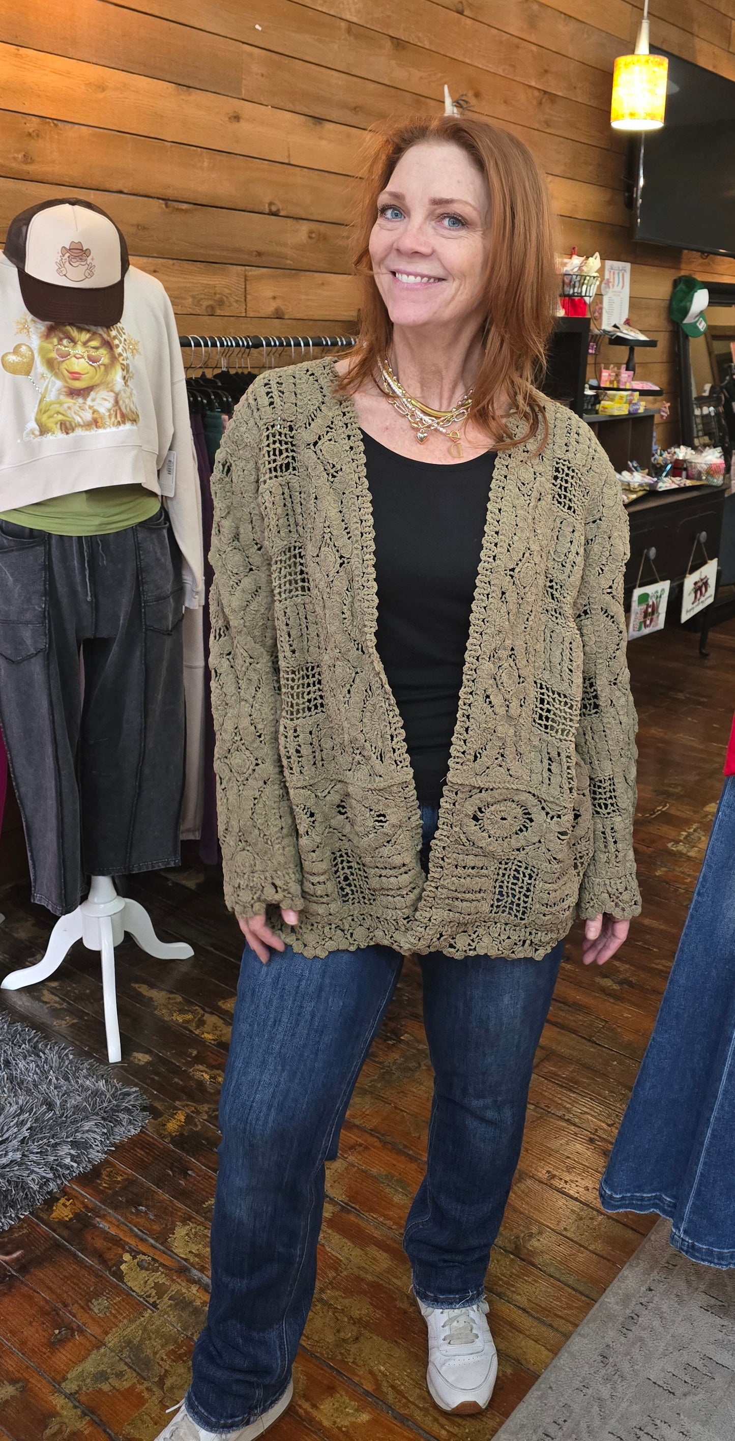 Meadow Mist Crochet Cardigan