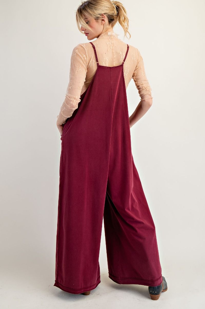 Burg Wide Leg Jumpsuit