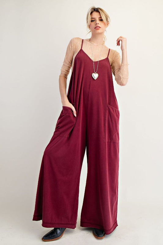 Burg Wide Leg Jumpsuit
