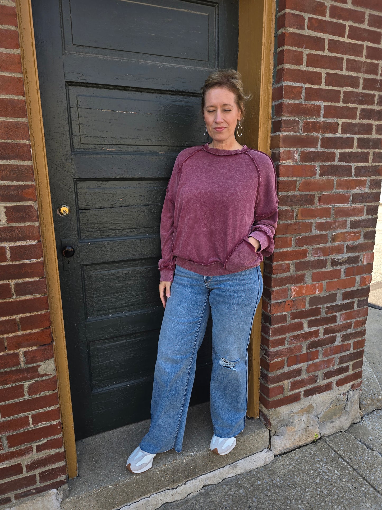 Cozy Nights Mineral Wash Pullover
