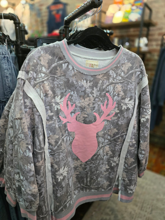 Camo Reindeer Sweatshirt