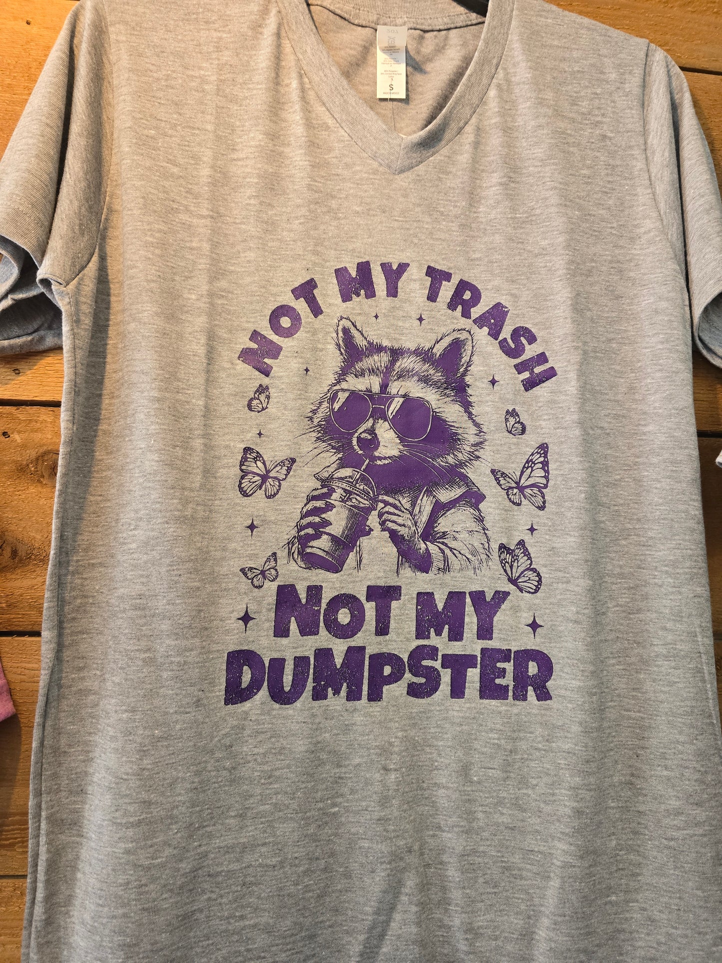 Raccoon Not My Trash Not My Dumpster Tee