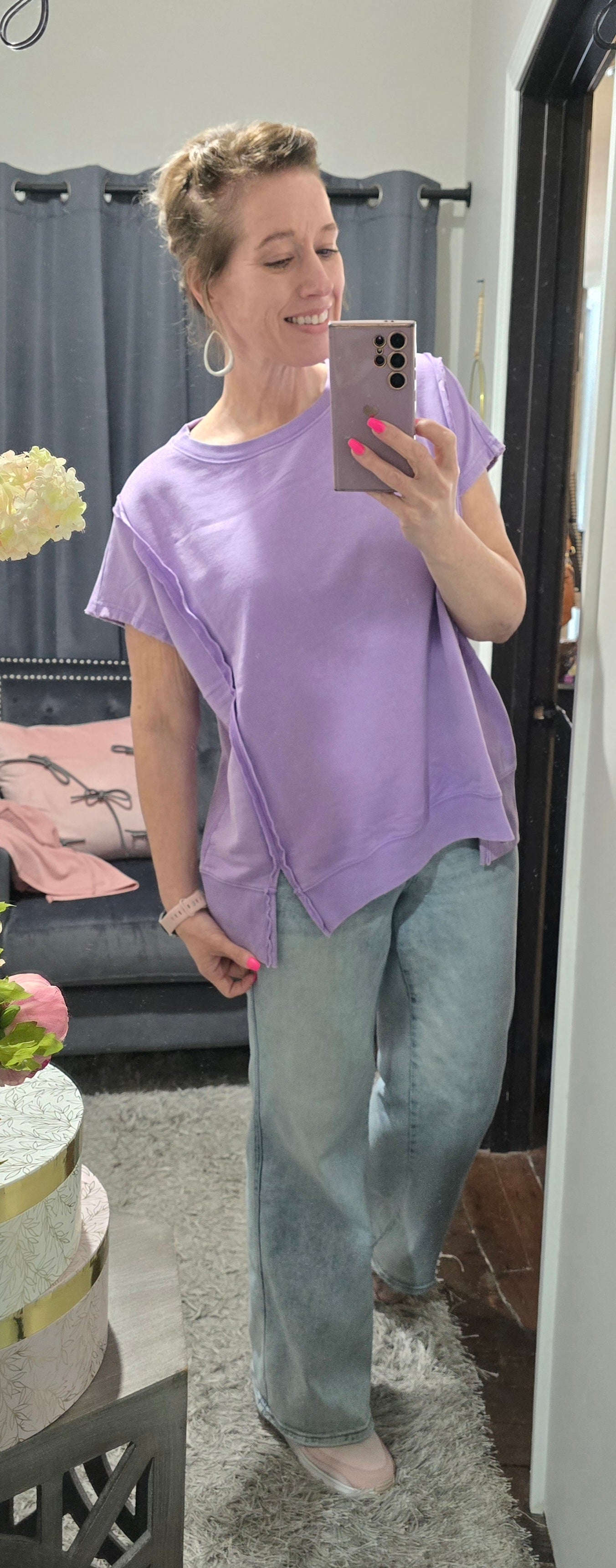 Shanna Acid Washed Top