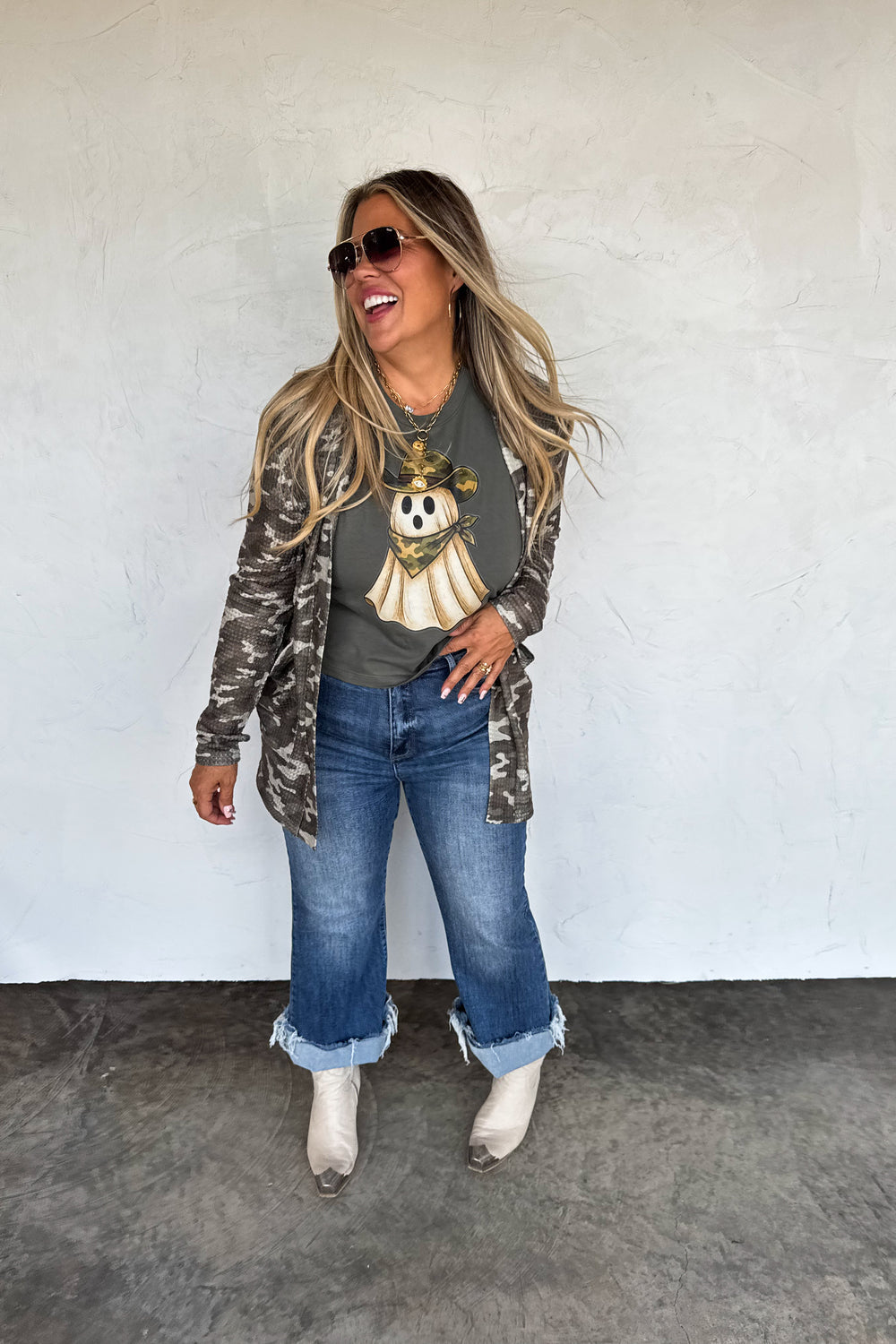 Camo Print Lola Cardigan