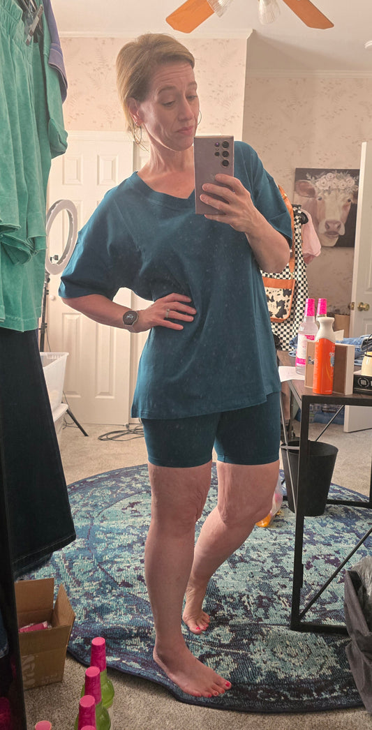 Summer Biker Short Set