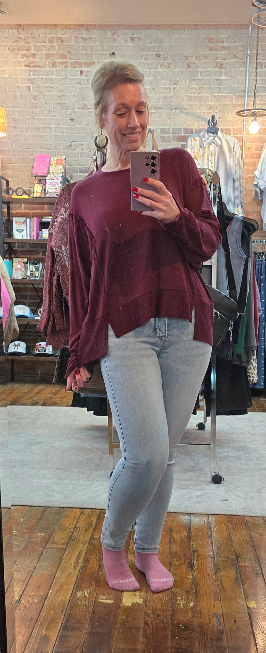 Baby Soft Burgundy Pullover