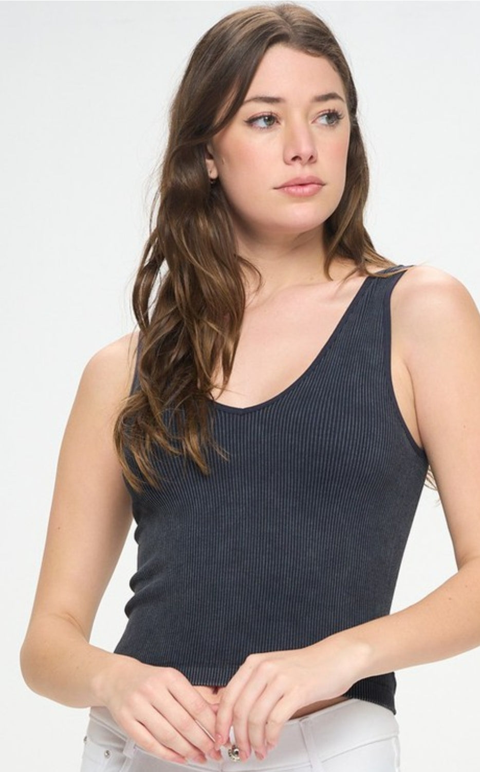 Dori Seamless Stonewashed Reversible Tank