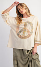 Load image into Gallery viewer, Peace Patch Washed Jersey Top
