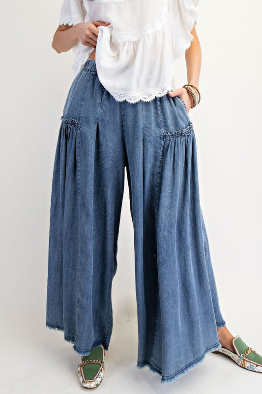 Denim Nights Palazzo Pants