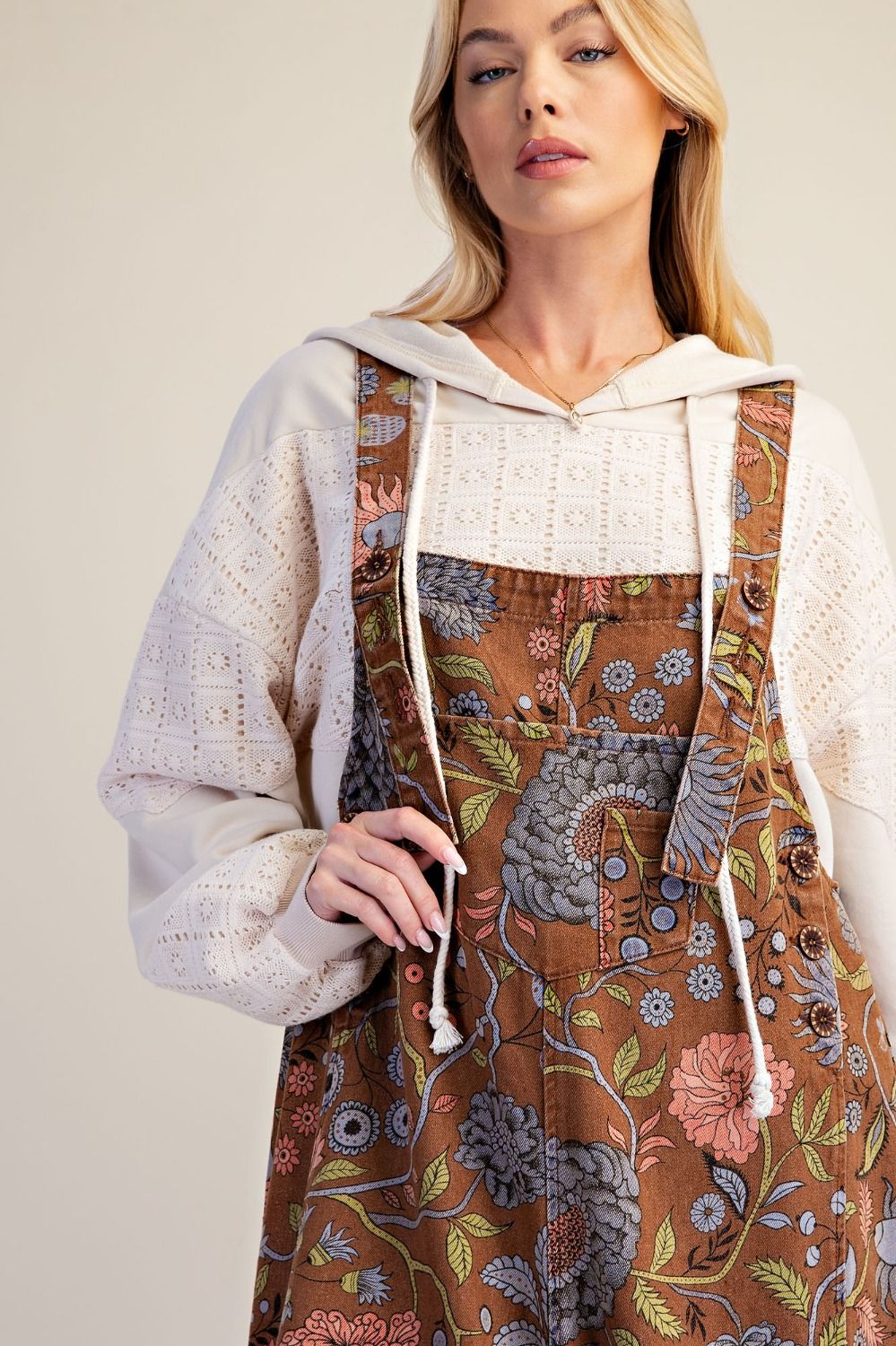 *Pre-Order* Floral Overalls