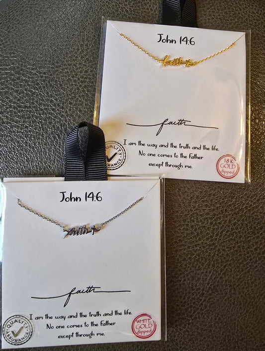 Faith John 14:6 Necklace