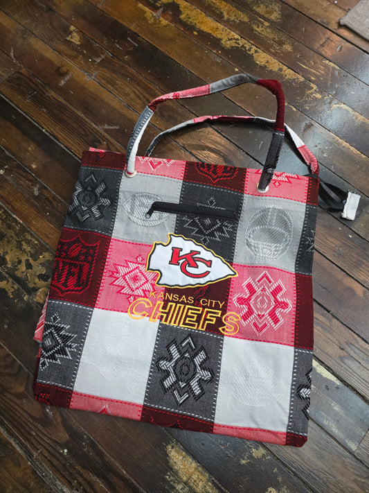KC Chiefs Patchwork Tote Bag