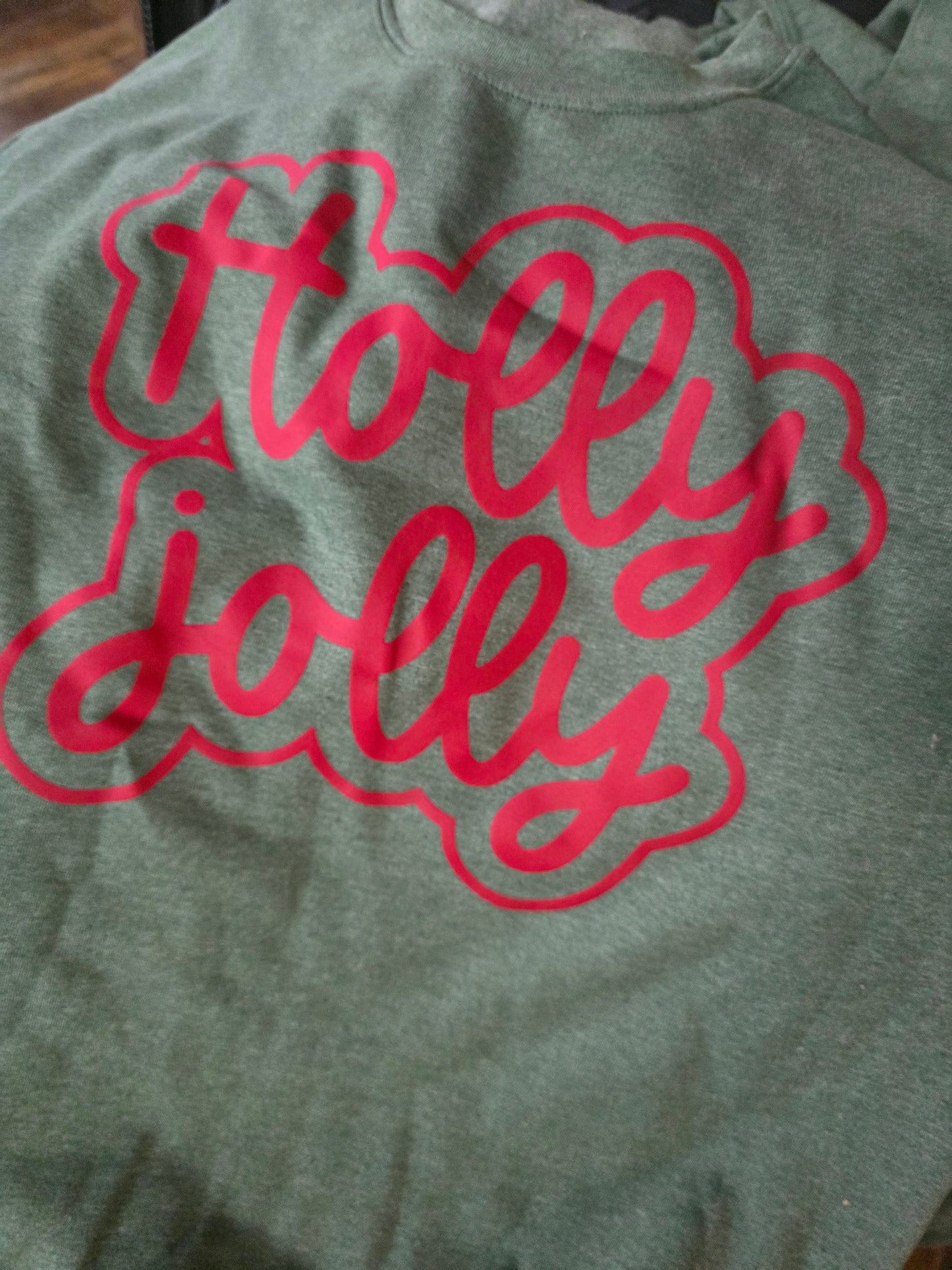 Green Holly Jolly Crewneck