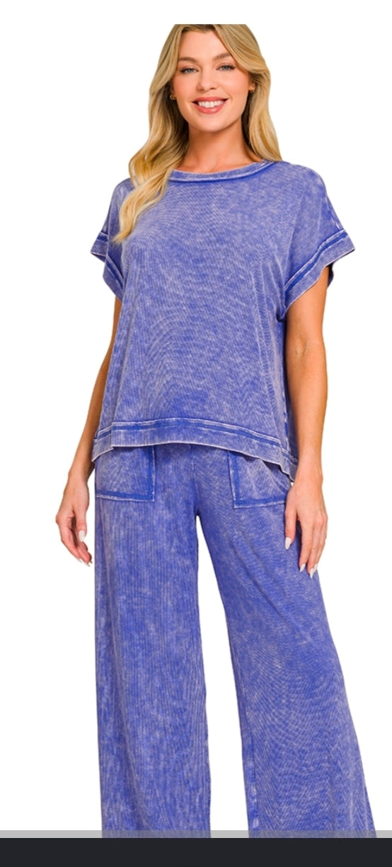 Indigo Summer Pant Set