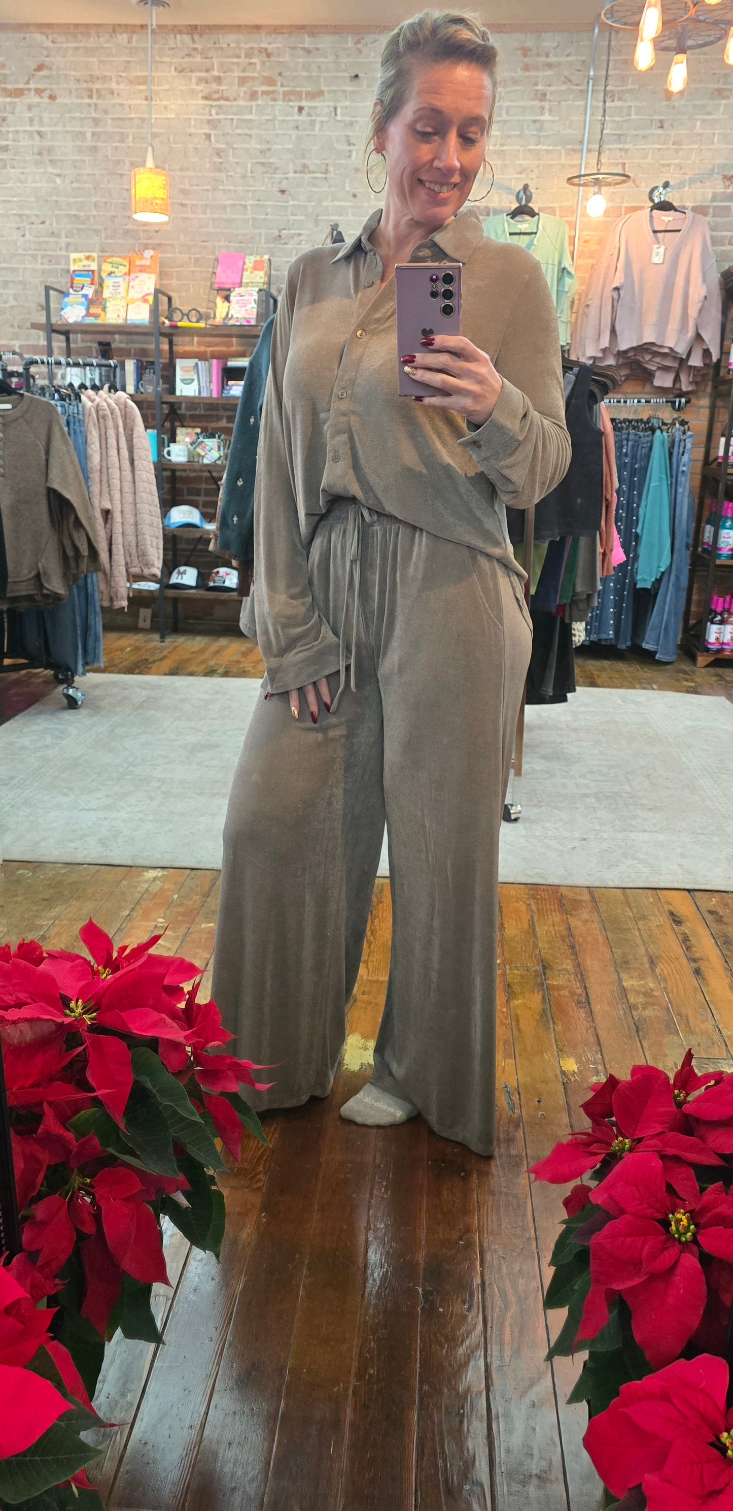 Jazzy Ash Slinky Top