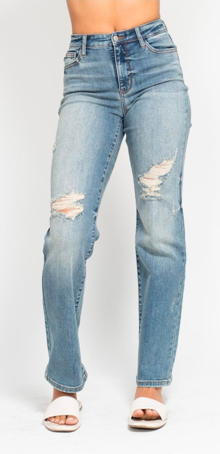 JB Chris HW Dad Straight Jeans