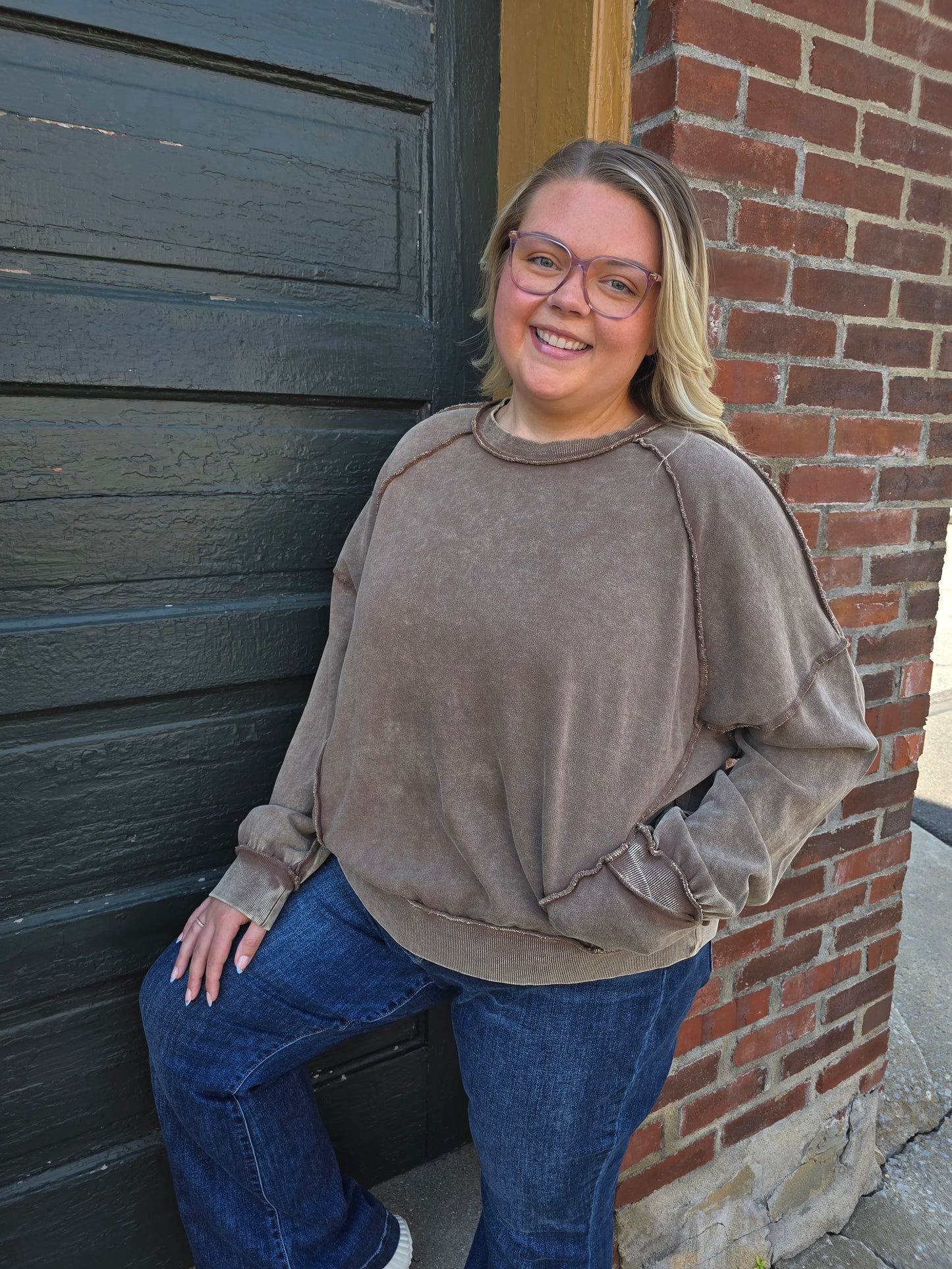 Cozy Nights Mineral Wash Pullover