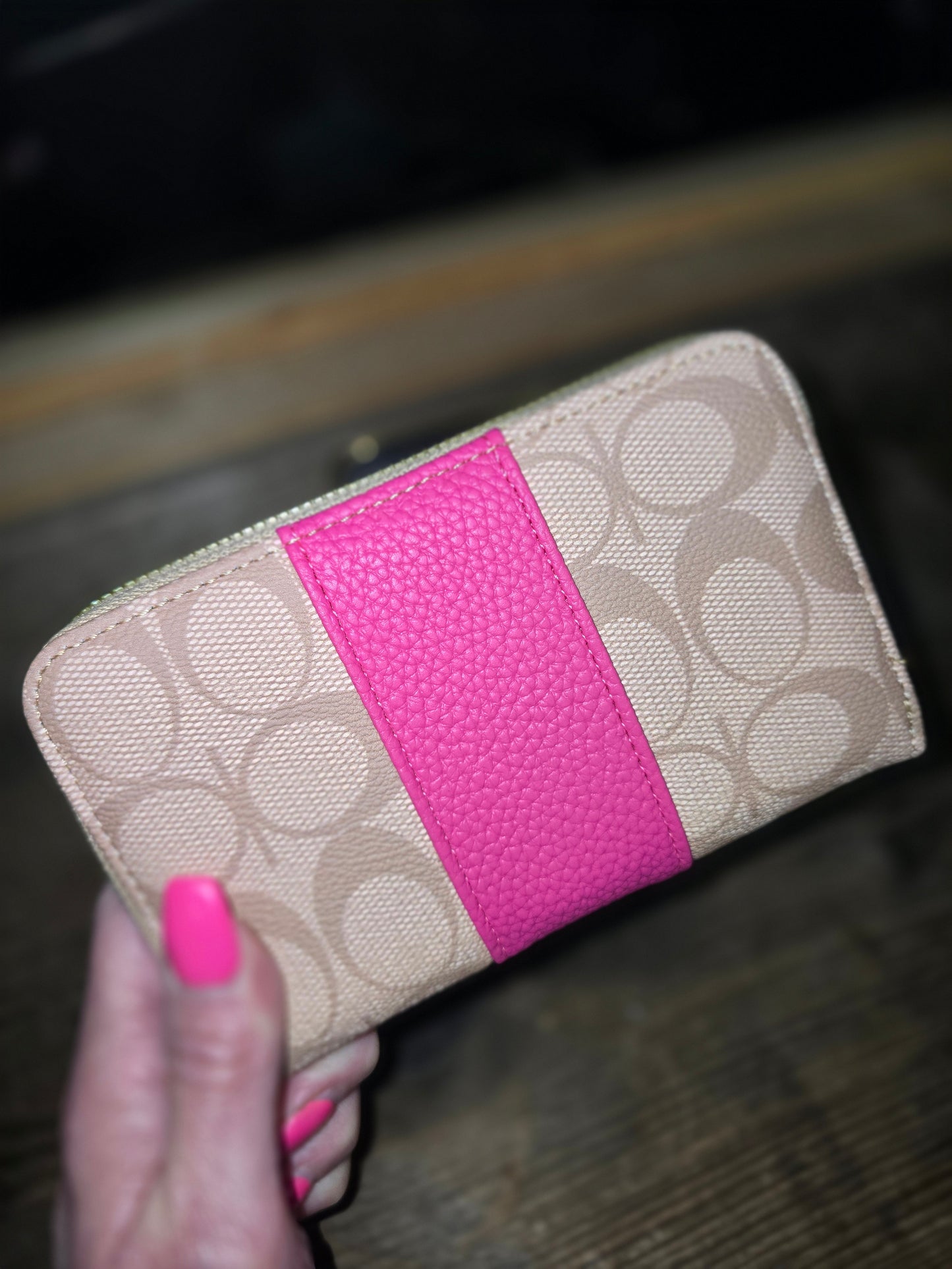 Striped Designer Wallet